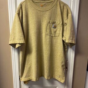 Carhartt Men's Beige Short Sleeve Tee